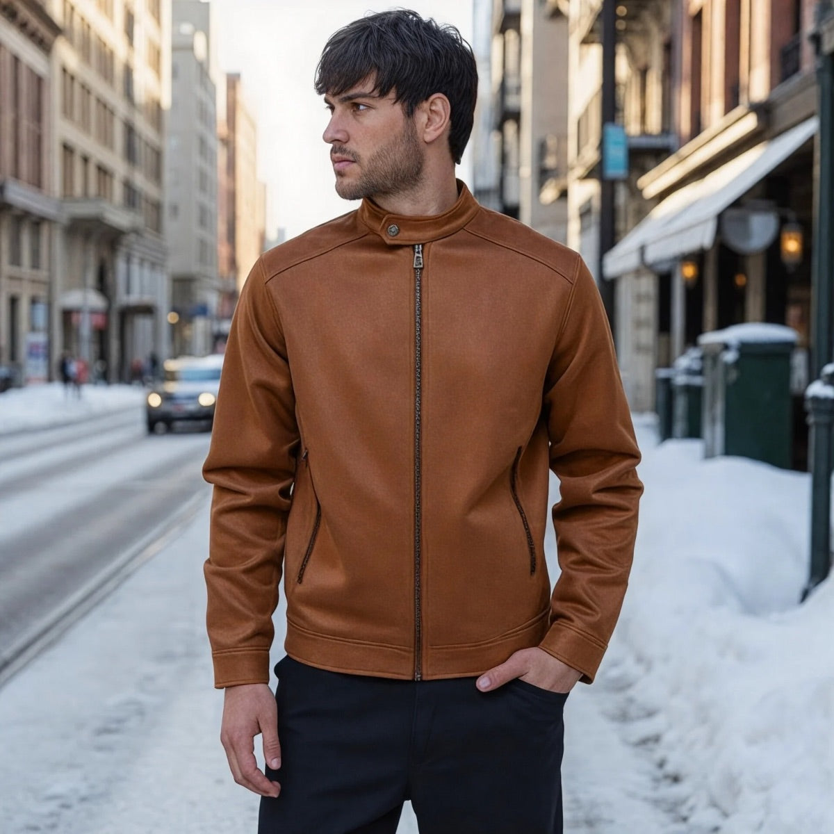 'Rebel' Alcantara Jacket