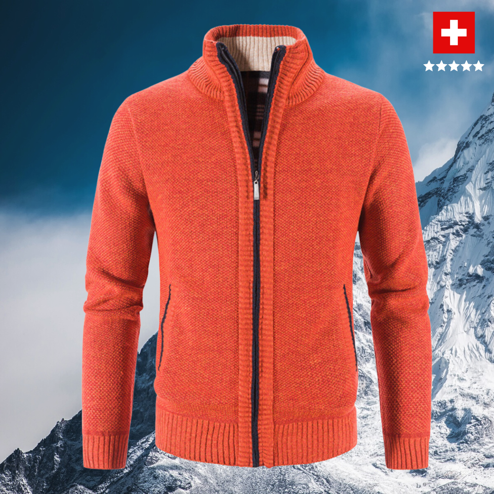 PAOLO -Stylische und elegante Winterstrickjacke