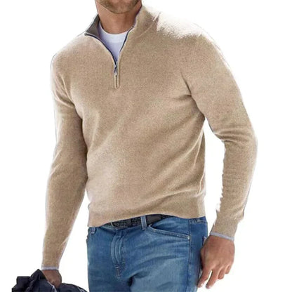 RALPH POLO - Modischer Pullover mit Reißverschluss für Herren (italienisches Design)